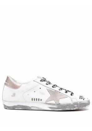 Golden Goose Super-Star Love print sneakers - White