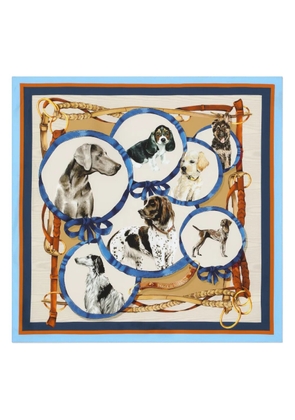 Dolce & Gabbana dog-print scarf - Neutrals