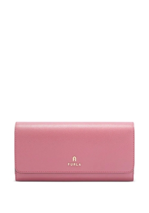 Furla logo-plaque leather wallet - Pink