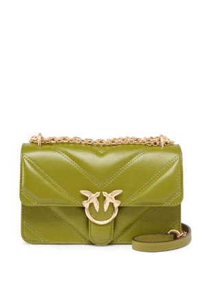 PINKO chevron-quilted leather cross body bag - Green