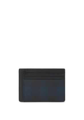 Burberry check-pattern clip card holder - Blue