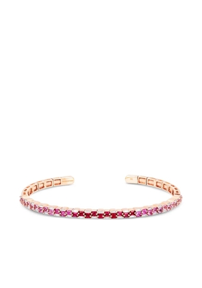 Suzanne Kalan 18K rose gold multi-stone bangle