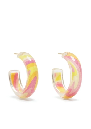 Alison Lou small Trippy Jelly hoop earrings - Multicolour