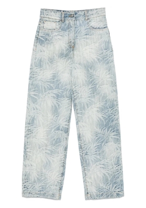 Palm Angels palms jacquard jeans - Blue
