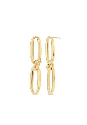 Lizzie Mandler Fine Jewelry 18K yellow gold Knot Link earrings
