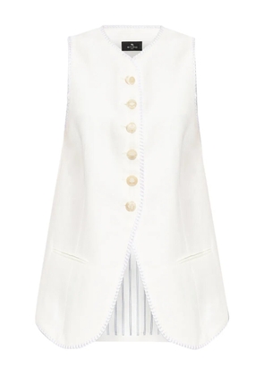 ETRO button-fastening waistcoat - White