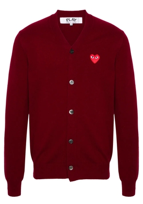 Comme Des Garçons Play V-neck wool cardigan - Red
