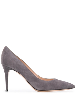 Gianvito Rossi Gianvito 85mm suede pumps - Grey