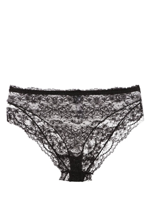 Dolce & Gabbana floral-lace high-waisted briefs - Black