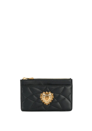 Dolce & Gabbana medium Devotion quilted card holder - Black