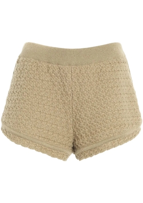 Barrie cashmere tweed shorts - Green
