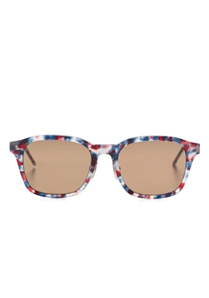 Thom Browne Eyewear tortoiseshell-effect sunglasses - Blue
