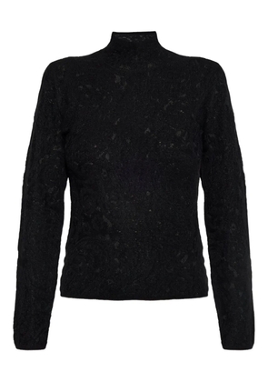 Kate Spade knitted turtleneck top - Black