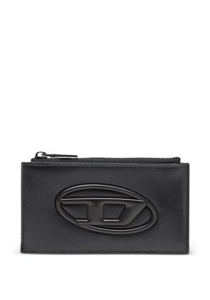 Diesel 1DR logo-plaque cardholder - Black