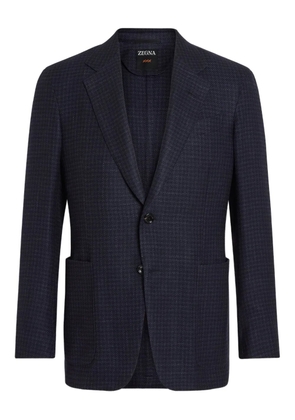 Zegna checked blazer - Blue