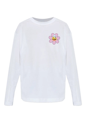 Marc Jacobs x Hattie Stewart flower graphic long-sleeved top - White