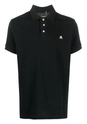 Moose Knuckles logo patch polo shirt - Black