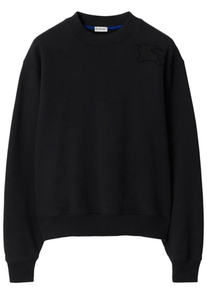 Burberry Equestrian Knight-appliqué jumper - Black