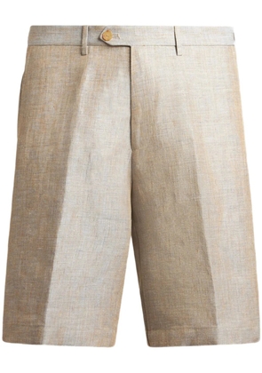 ETRO linen shorts - Neutrals