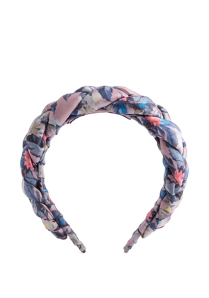 La DoubleJ braided floral hairband - Pink