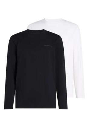 Karl Lagerfeld long-sleeved T-shirt (pack of two) - Black