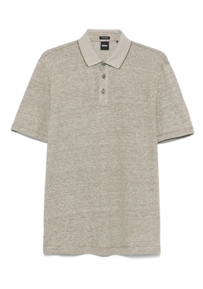 BOSS mélange polo shirt - Brown