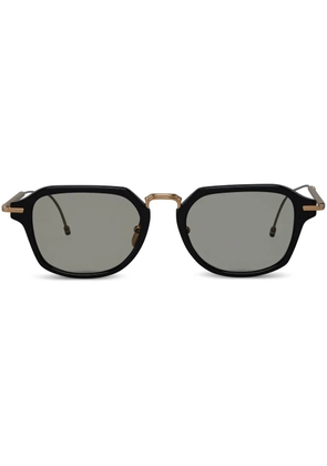 Thom Browne Eyewear geometric-frame tinted sunglasses - Black