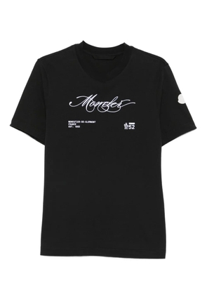 Moncler logo-print cotton T-shirt - 998 BLACK