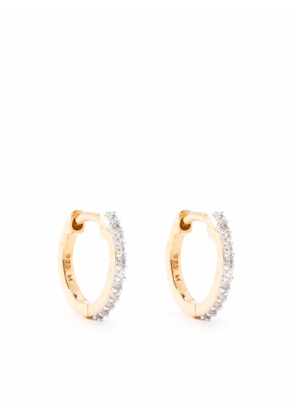 Missoma pavé huggie hoop earrings - Gold