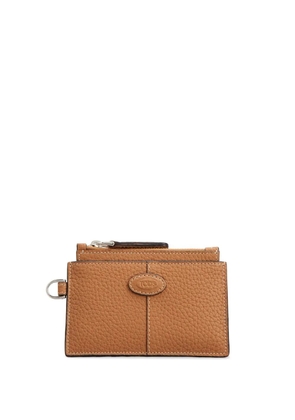Tod's logo-debossed leather wallet - Brown
