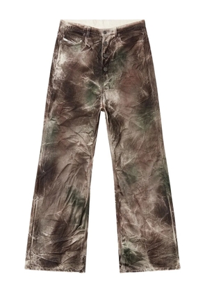 Diesel x Thug Club high-waisted straight-leg trousers - Brown