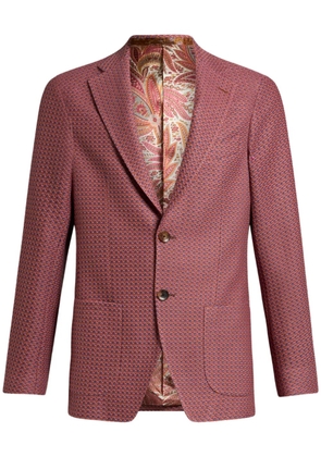 ETRO cotton jersey blazer - Red
