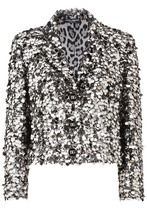 Dolce & Gabbana sequinned blazer - Silver