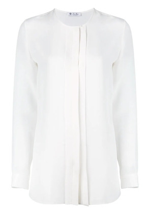 Loro Piana CREW NECK LONG SLEEVE WHITE BLOUSE 'White Blouses'