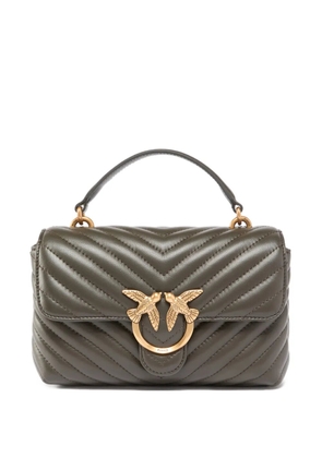 PINKO mini Lady Love chevron bird tote bag - Green