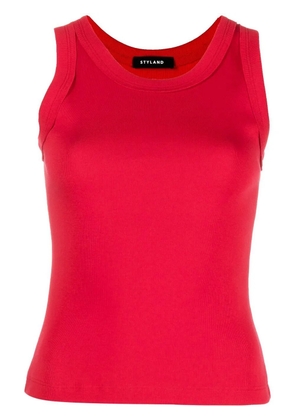 STYLAND slim-cut tank top - Red