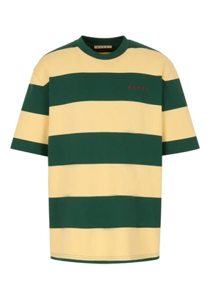 Marni striped short-sleeve T-shirt - Green