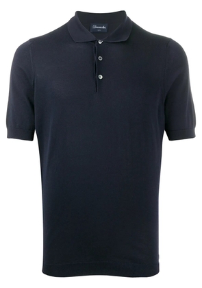 Drumohr plain short-sleeved polo shirt - Blue