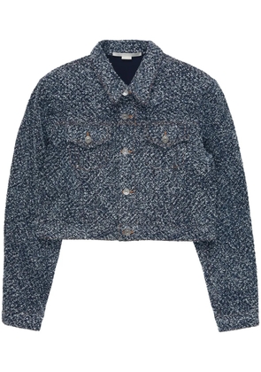 Stella McCartney bouclé denim jacket - Blue