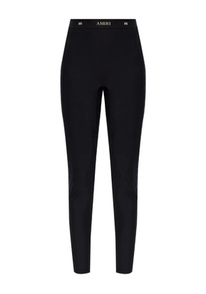 AMIRI logo-waistband leggings - Black