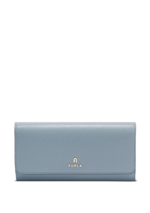 Furla logo-plaque leather wallet - Blue