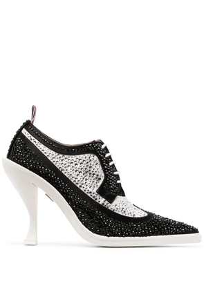Thom Browne crystal-embellished 105mm derby shoes - Black