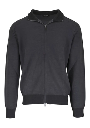 Zegna zip-fastening cardigan - Grey