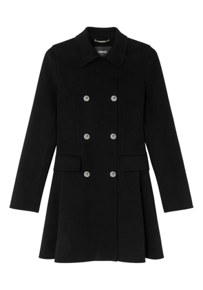 Versace double-breasted coat - Black