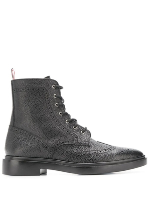 Thom Browne brogue-detailed boots - Black