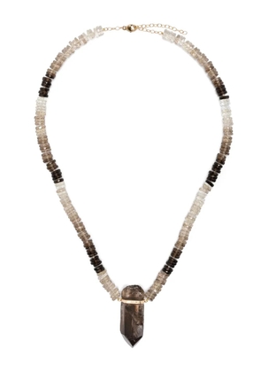 JIA JIA 14kt yellow gold Aurora smoky quartz necklace