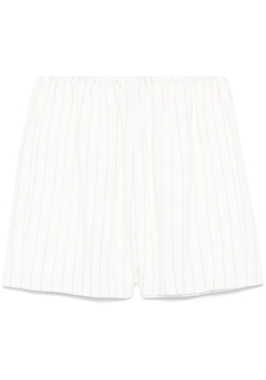 Nanushka striped shorts - White