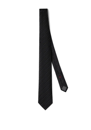 Brunello Cucinelli patterned silk tie - Black