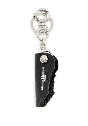 Maison Margiela leather keyring - Black