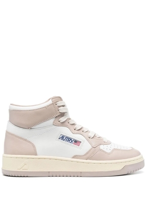 Autry logo-patch high-top sneakers - White
